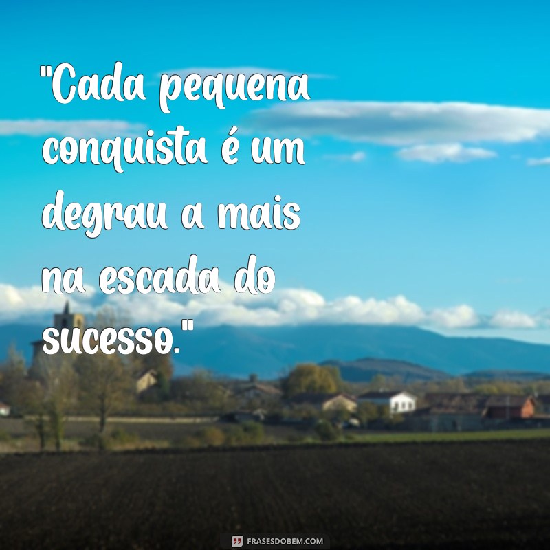 comemore as pequenas conquistas frases 