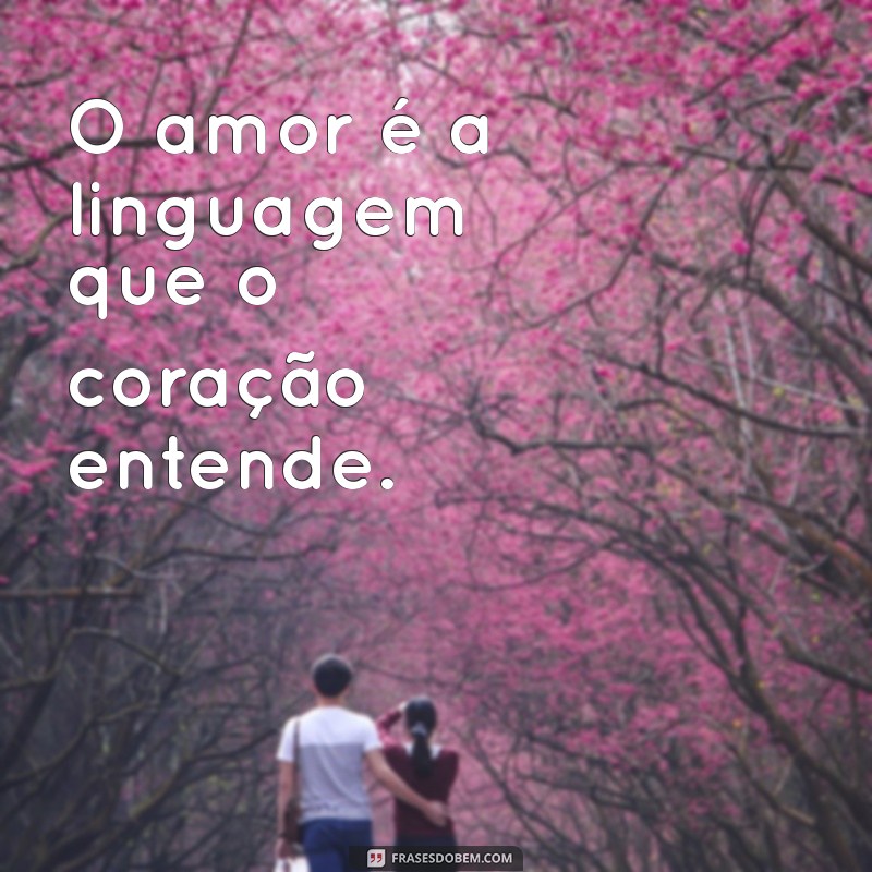 cara de apaixonado O amor é a linguagem que o coração entende.