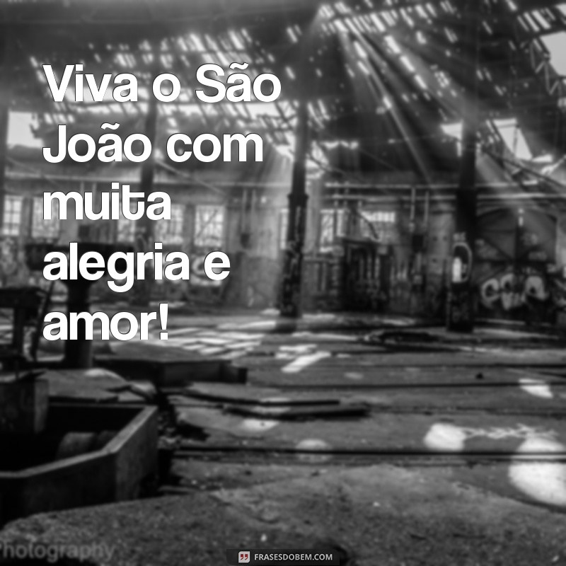 frases de feliz são joão Viva o São João com muita alegria e amor!