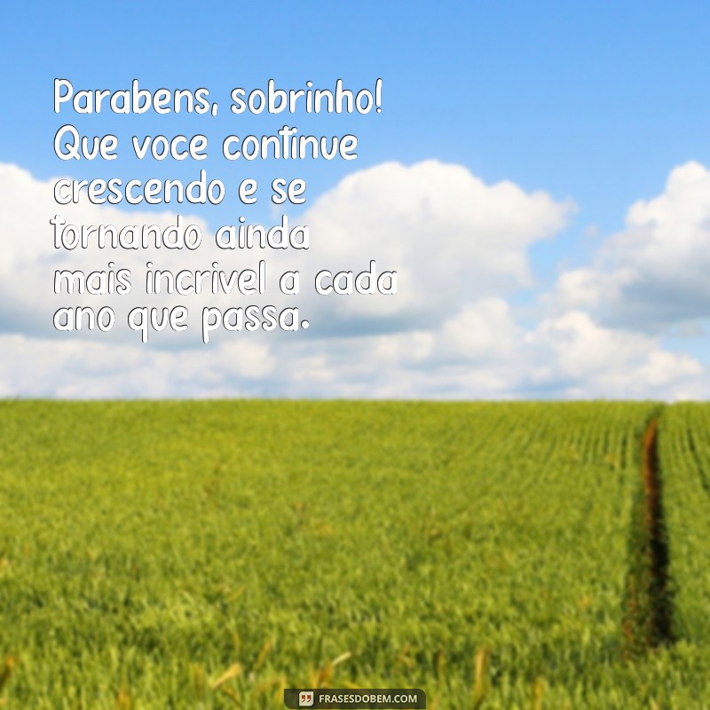 Mensagens de Aniversário Incríveis para Sobrinho: Celebre com Amor e Alegria! 