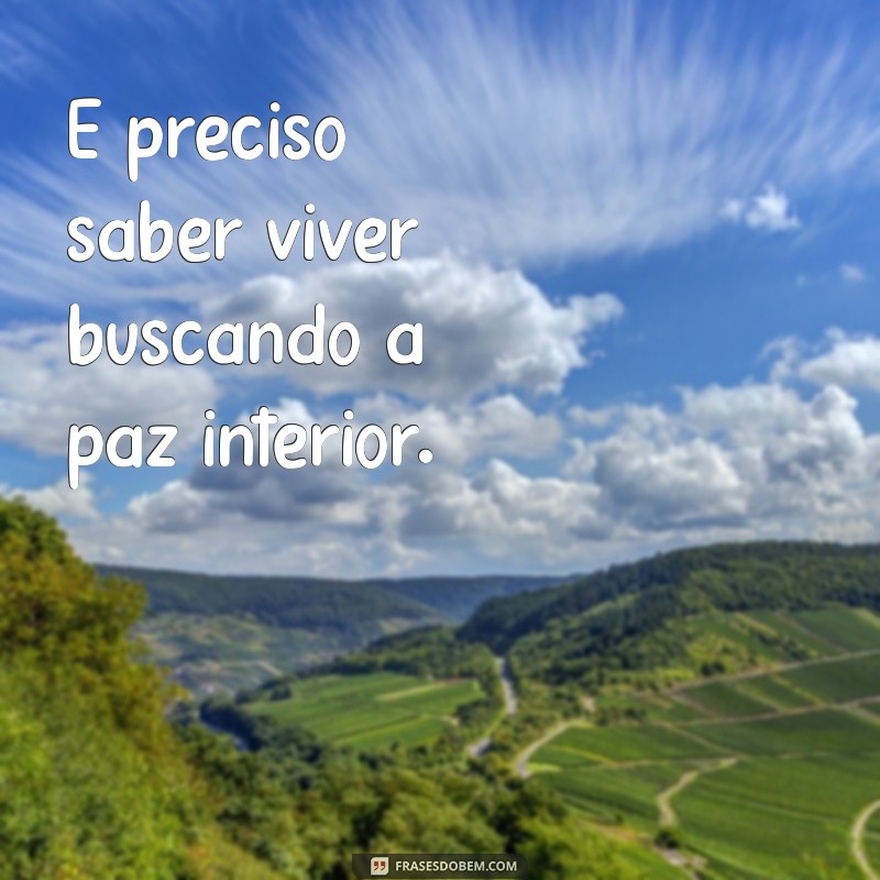 Aprenda a Viver: Lições do Compositor É Preciso Saber Viver 