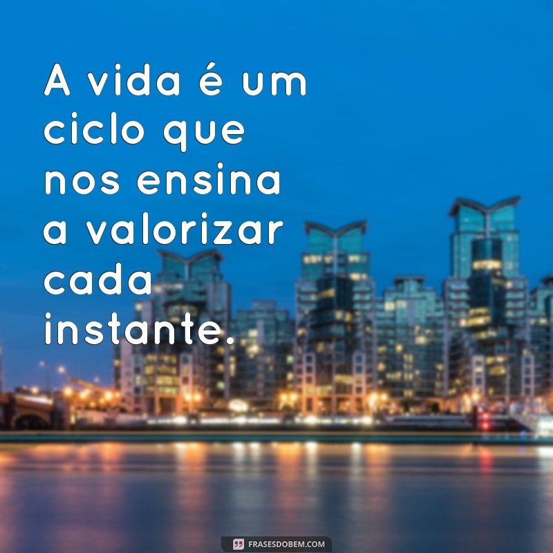 Entenda Como a Vida é um Ciclo: Reflexões para Apreciar Cada Fase 