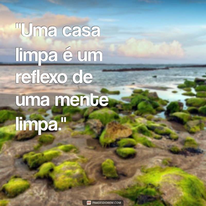 casa limpa frases 