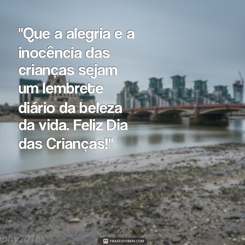 mensagem para os dias das crianças 