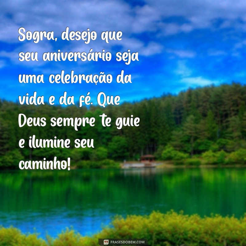 Mensagens Inspiradoras de Feliz Aniversário para Sogra Evangélica 