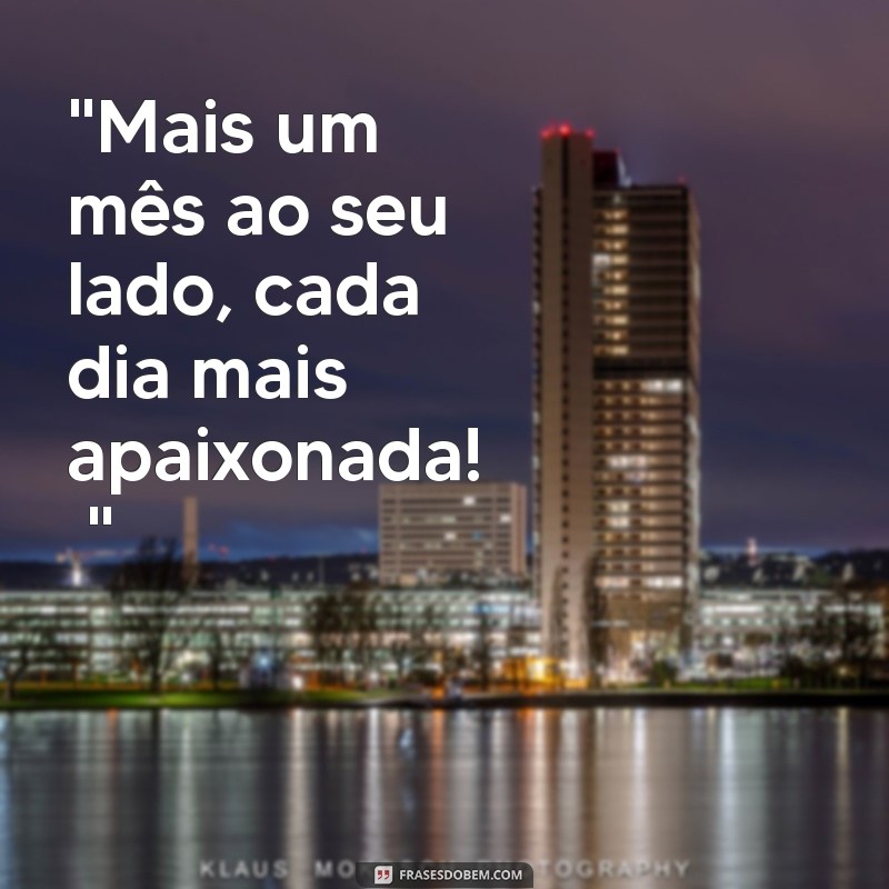 mesversário frases 