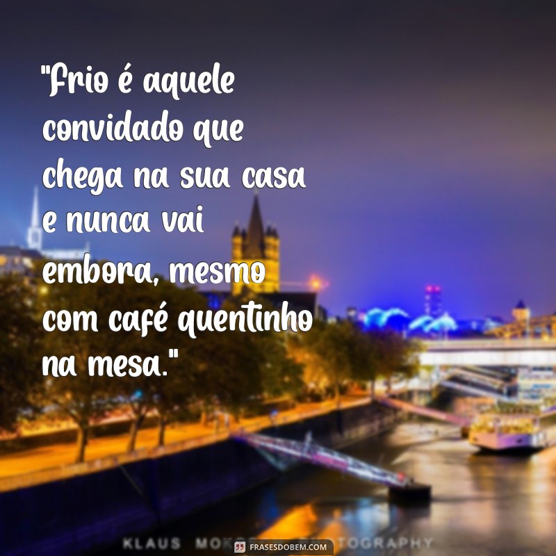 frases sobre frio engraçadas 