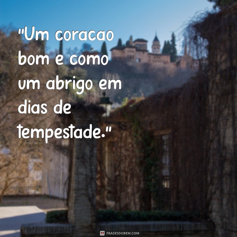 frases de coração bom 