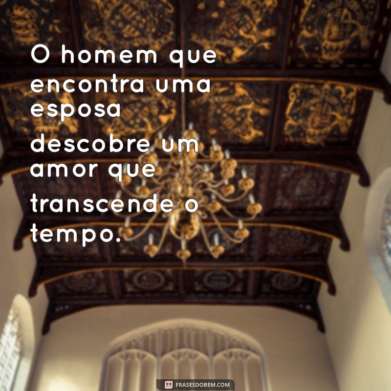 o homem que encontra uma esposa O homem que encontra uma esposa descobre um amor que transcende o tempo.