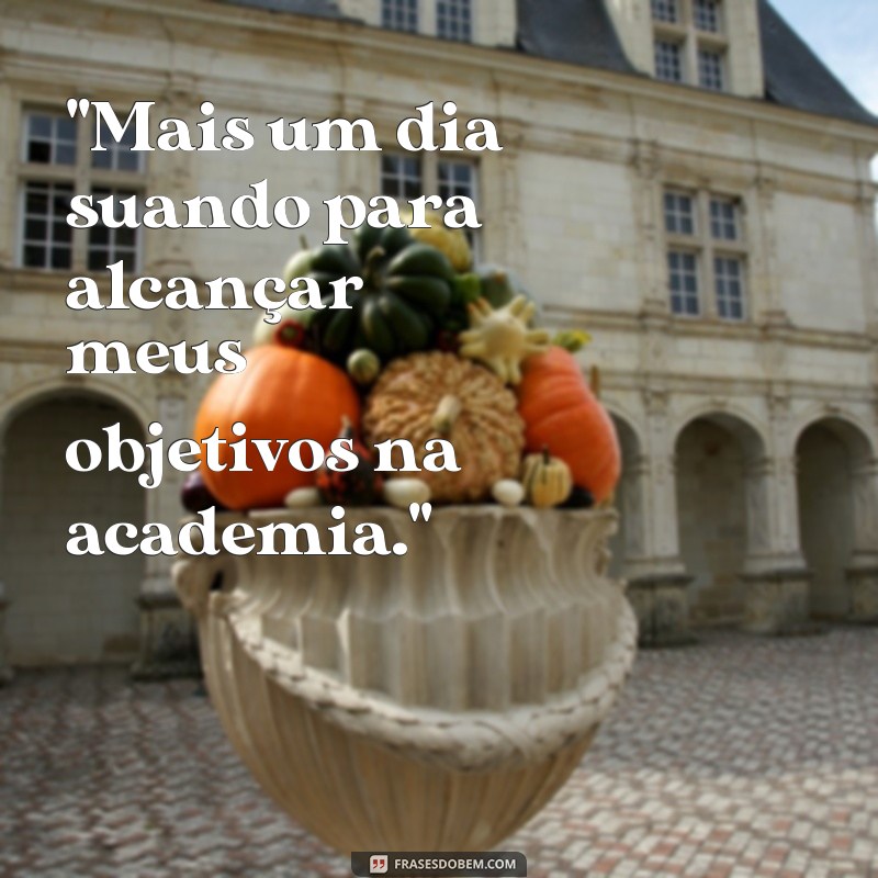 frases legenda para foto na academia 