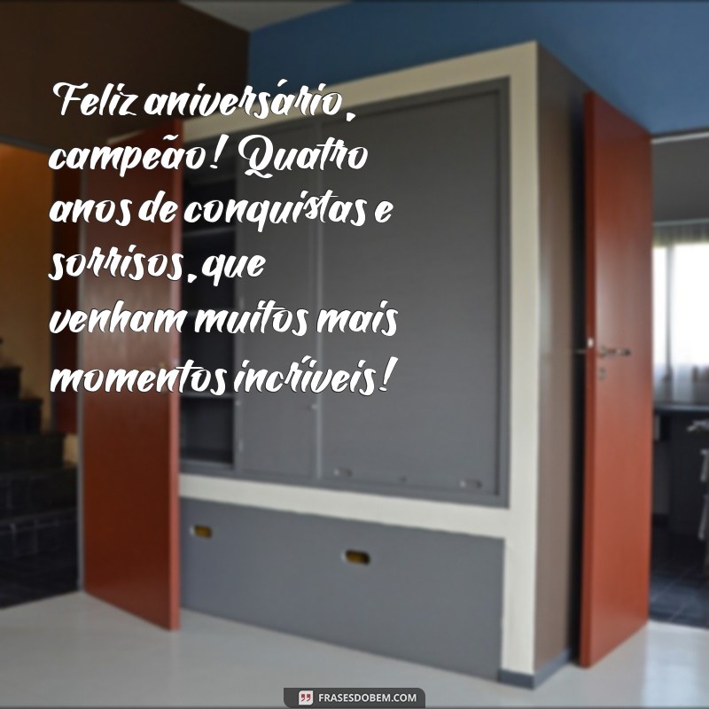 Mensagens Emocionantes de Aniversário para Celebrar os 4 Anos do Seu Neto 