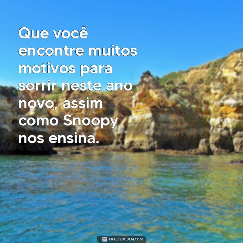 Feliz Ano Novo com Snoopy: Mensagens Inspiradoras para Celebrar 2024 