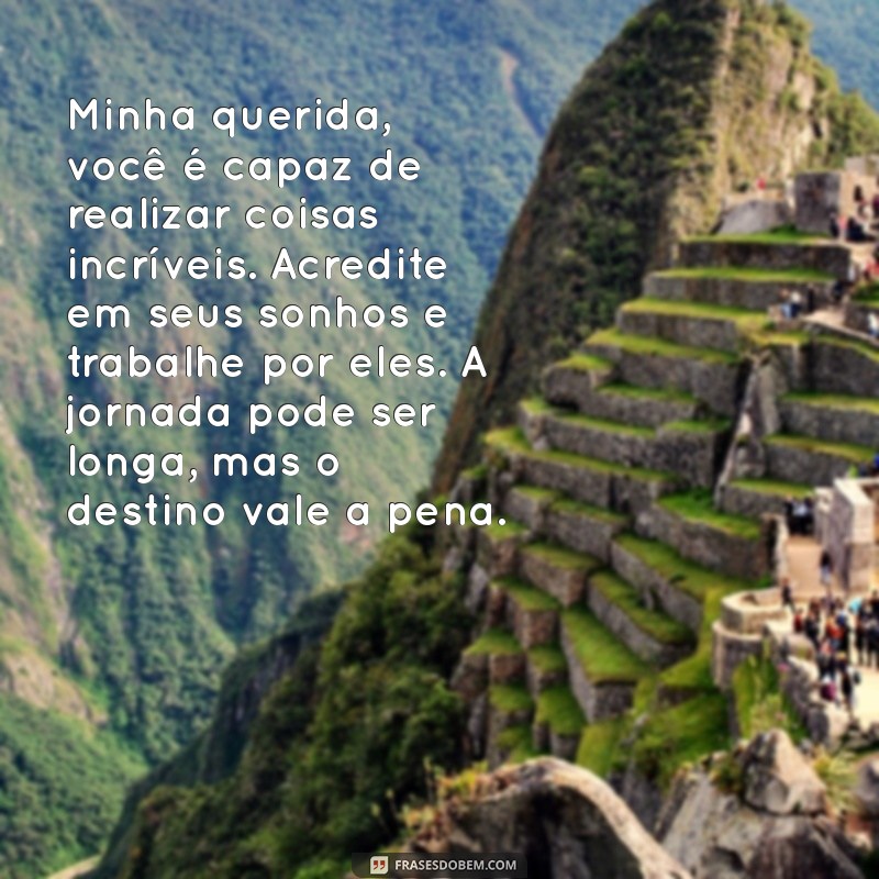 Carta Emocionante de Mãe para Filha: Uma Mensagem de Amor e Sabedoria 