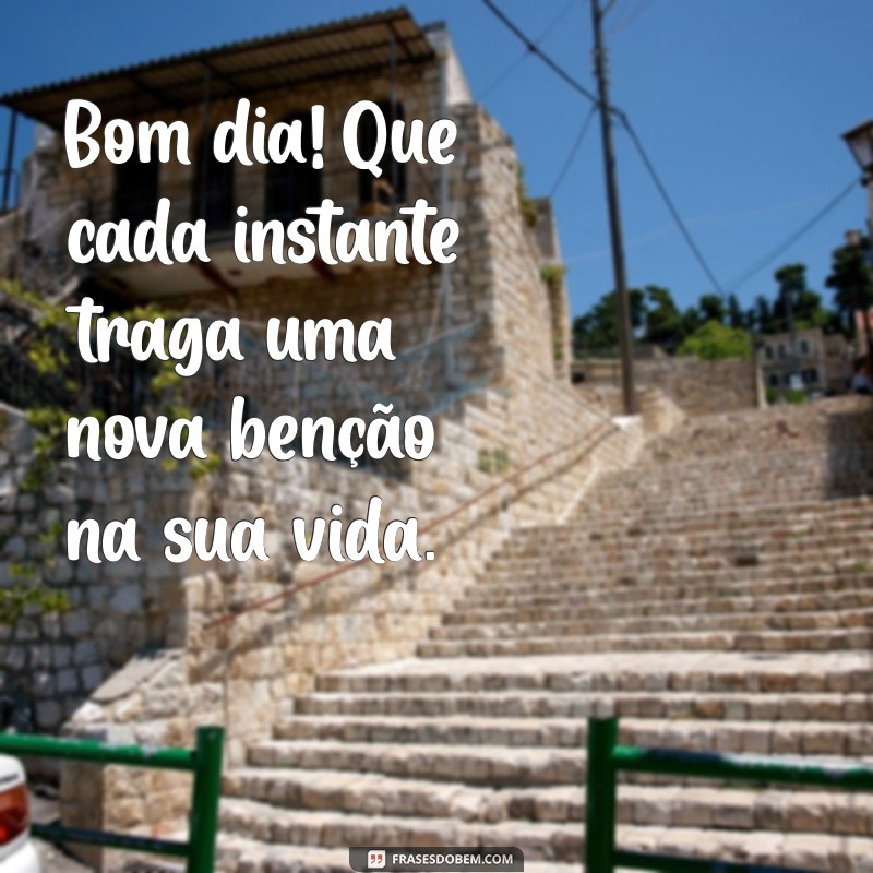 Figurinha de Bom Dia Abençoada: Inspire Positividade e Alegria Todos os Dias! 