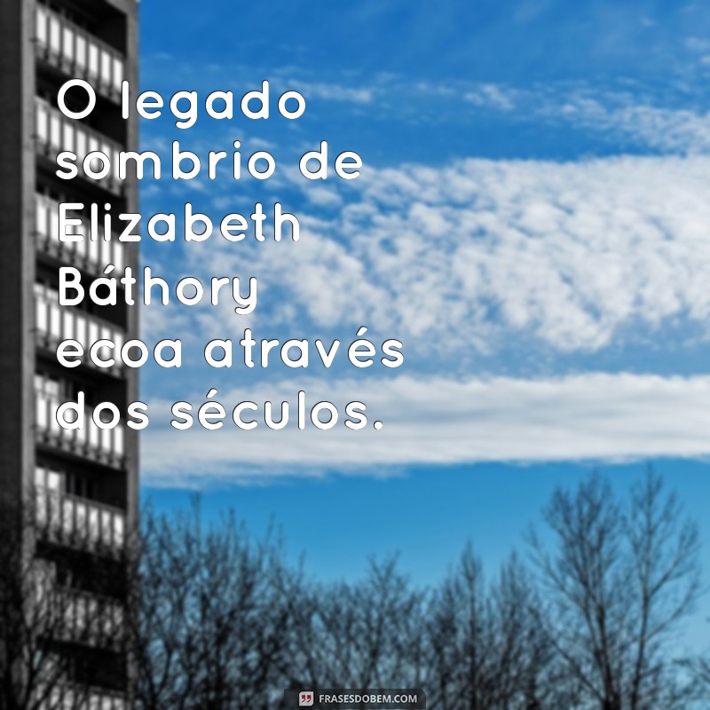 Elizabeth Báthory: A Verdade Sobre Seus Filhos e Legado 