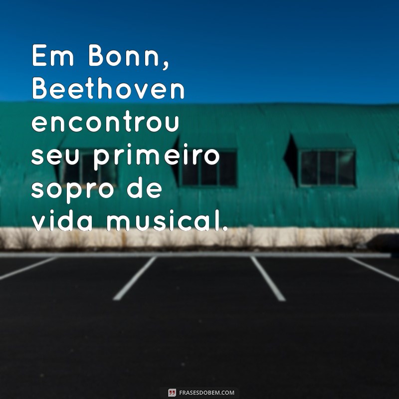 Descubra Onde Beethoven Nasceu: A Cidade que Inspirou o Gênio da Música 