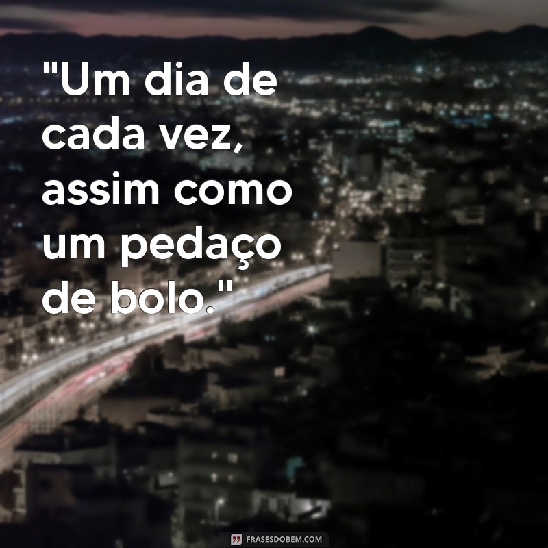 bolo pequeno com frases 