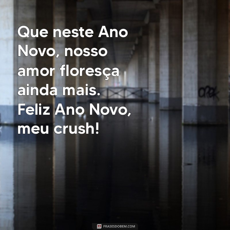 feliz ano novo crush Que neste Ano Novo, nosso amor floresça ainda mais. Feliz Ano Novo, meu crush!