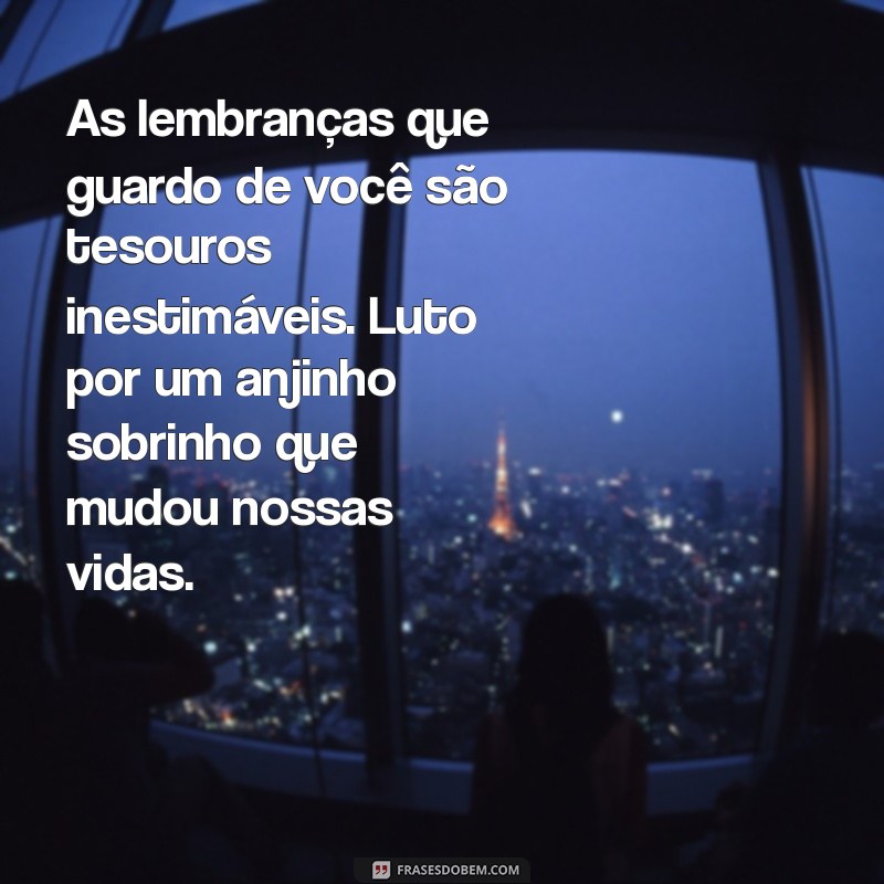 Como Lidar com a Perda de um Sobrinho: Reflexões e Mensagens de Conforto 