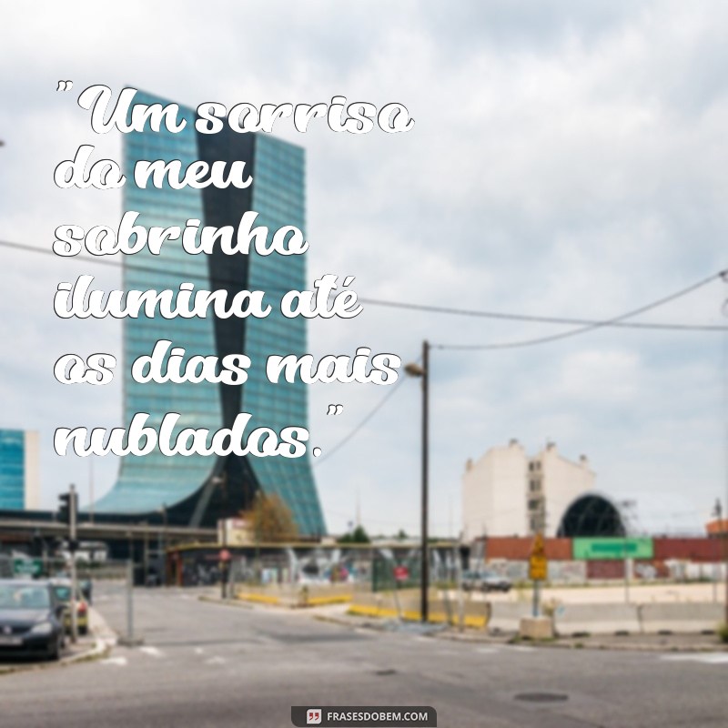 frases para foto de sobrinho 