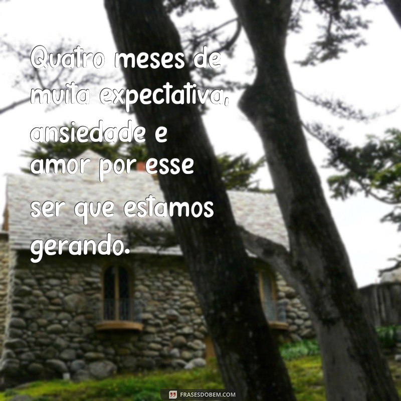 Descubra as melhores frases para celebrar os 4 meses de gravidez 