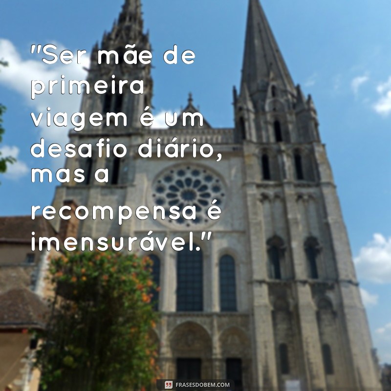 frases de mãe de primeira viagem status 