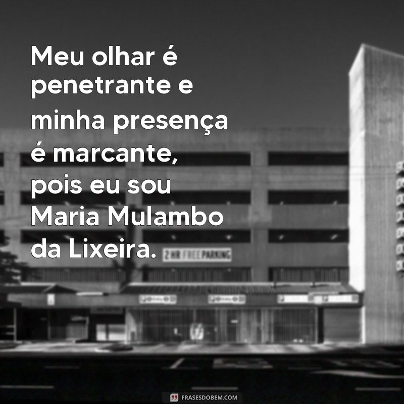 Conheça as melhores frases de Maria Mulambo da Lixeira e se encante com sua sabedoria! 