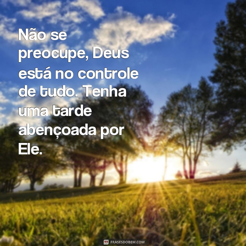 Descubra as mais belas frases de boa tarde com carinho de Deus para iluminar seu dia 