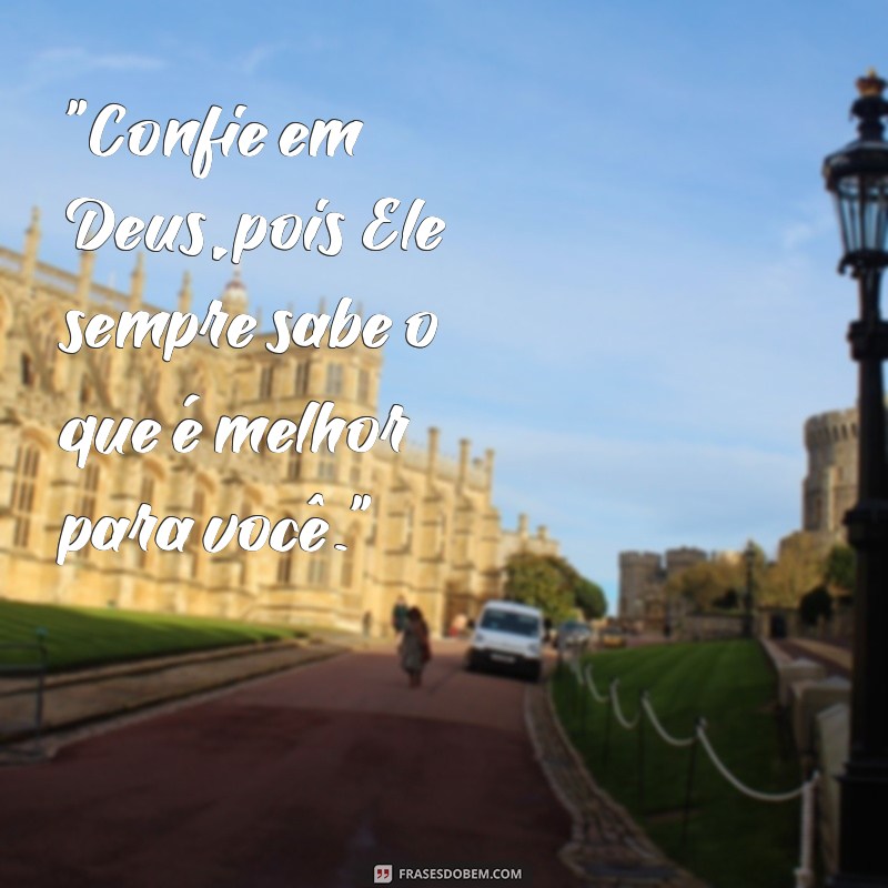 confiar em deus frases 