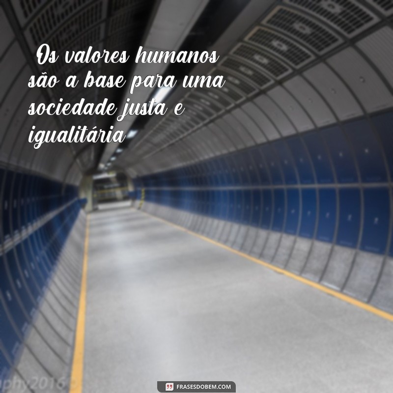 frases texto sobre valores humanos 