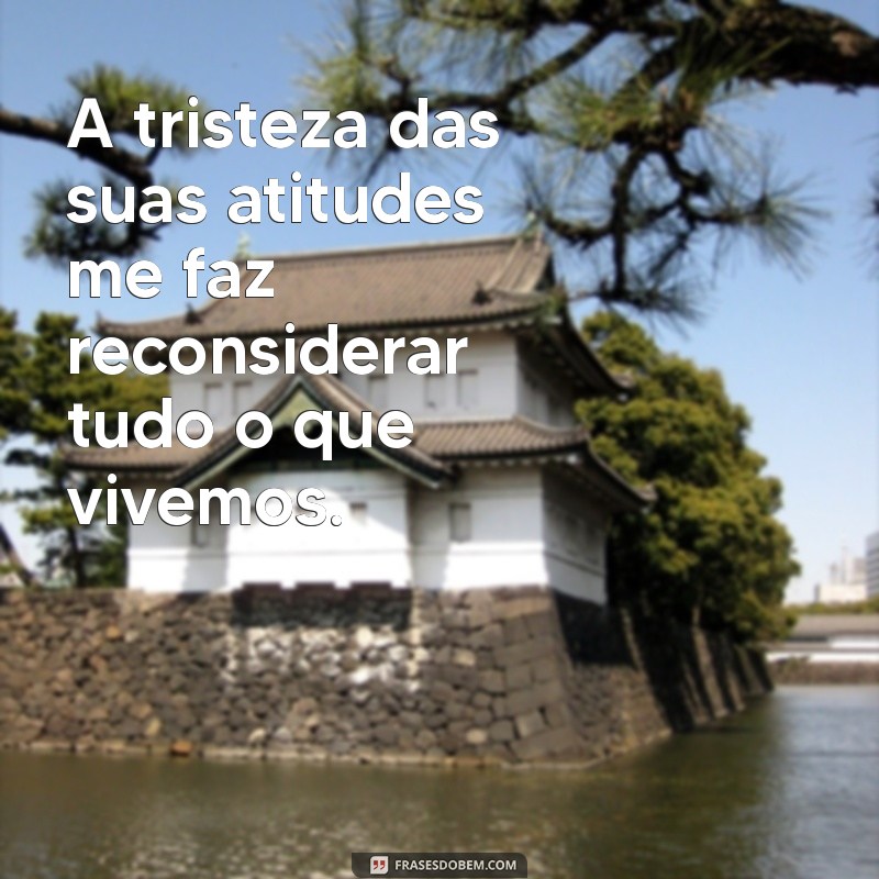 Frases Impactantes para Expressar Sua Magoa com Atitudes Alheias 