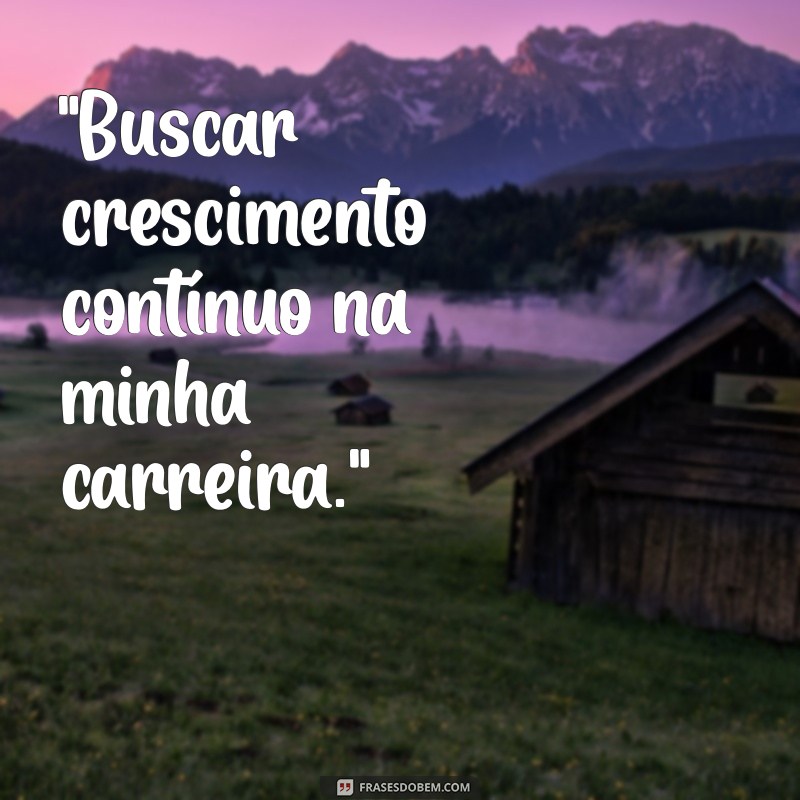 objetivo profissional frases curtas 