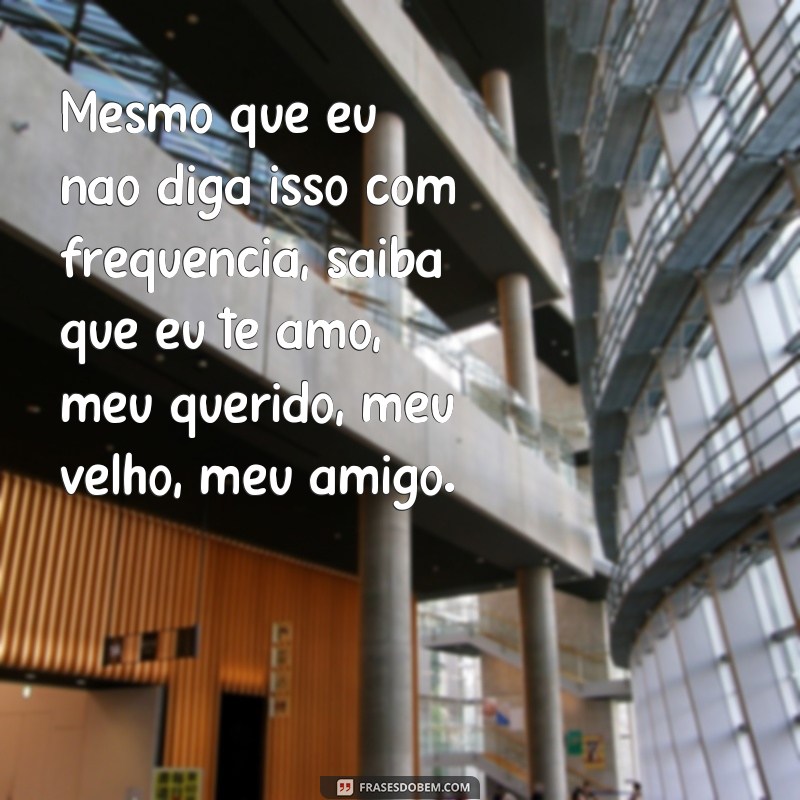 Descubra as melhores frases para expressar amor e amizade com Meu Querido Meu Velho Meu Amigo 