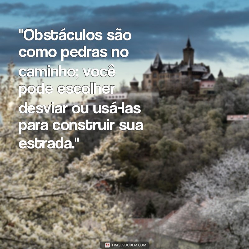 frases sobre obstáculos da vida 