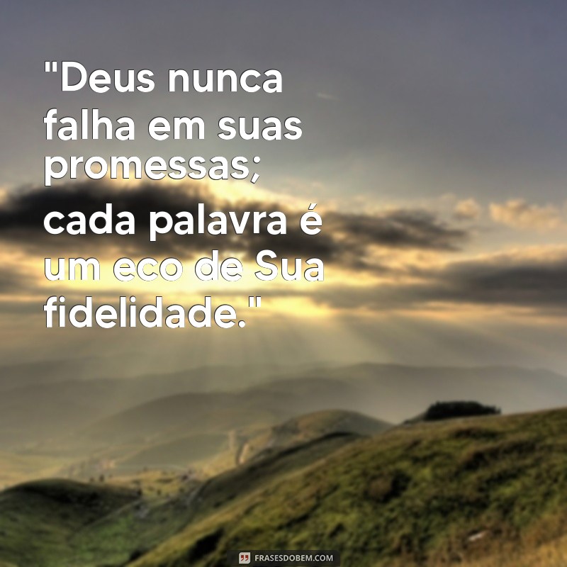 deus e suas promessas 