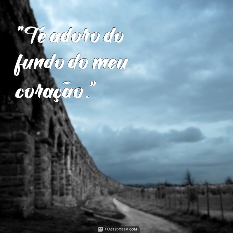 frases de te adoro 