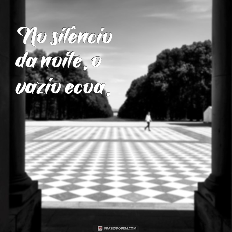 poema sobre a fome No silêncio da noite, o vazio ecoa,