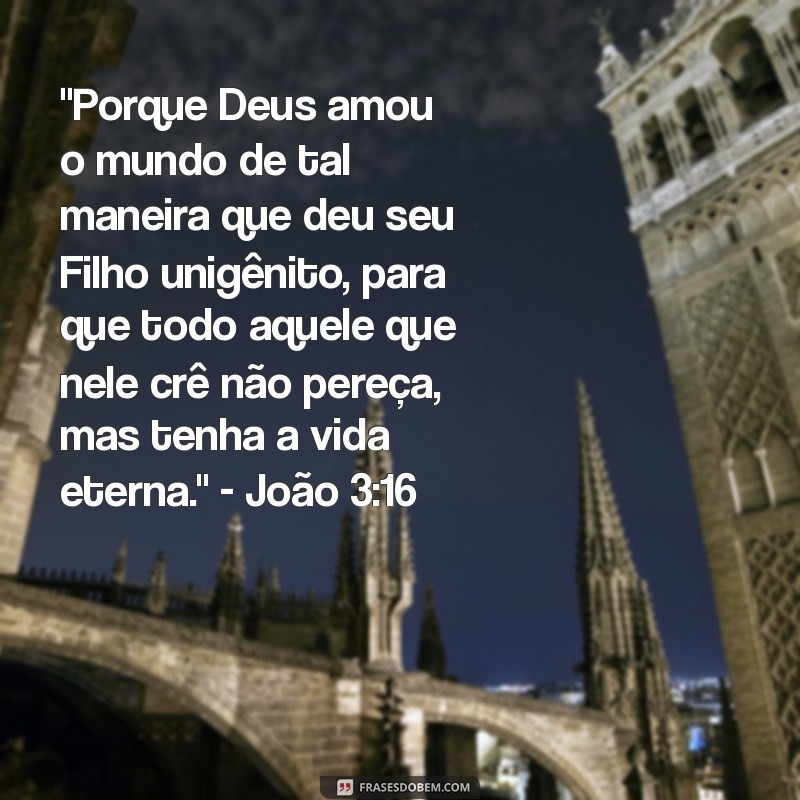 versículo do amor de deus por nós 