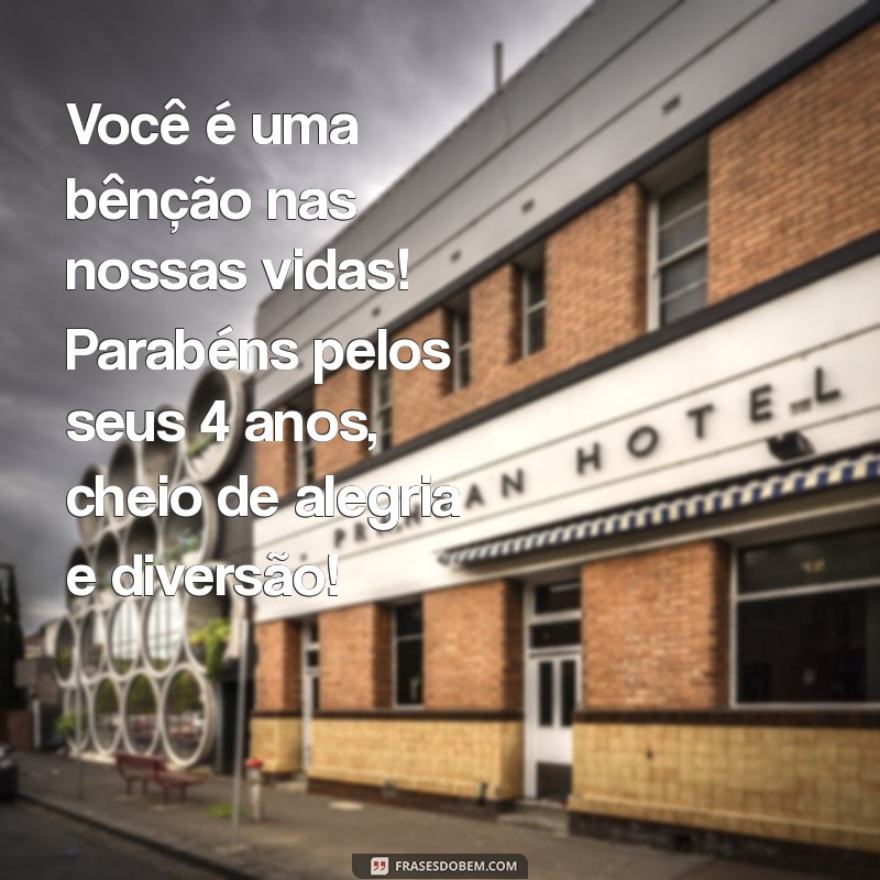 Mensagem de Aniversário para Filho: Celebre os 4 Anos com Amor e Alegria 