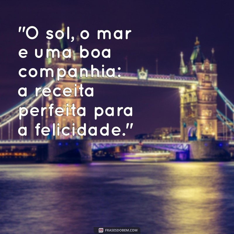 frases de foto em praia 