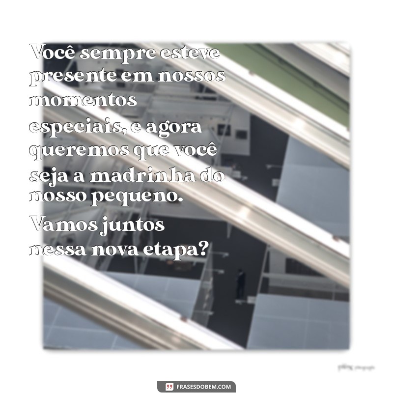 Convite Criativo para Madrinha: Como Pedir com Amor e Originalidade 