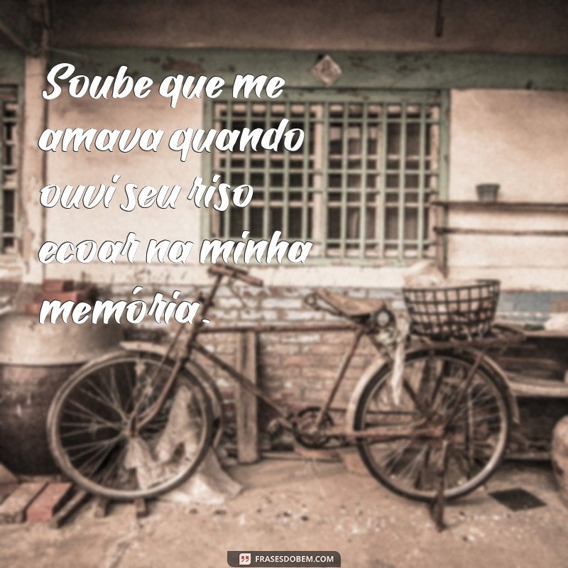 Descubra a Letra de Soube Que Me Amava e Sua Mensagem Emocional 