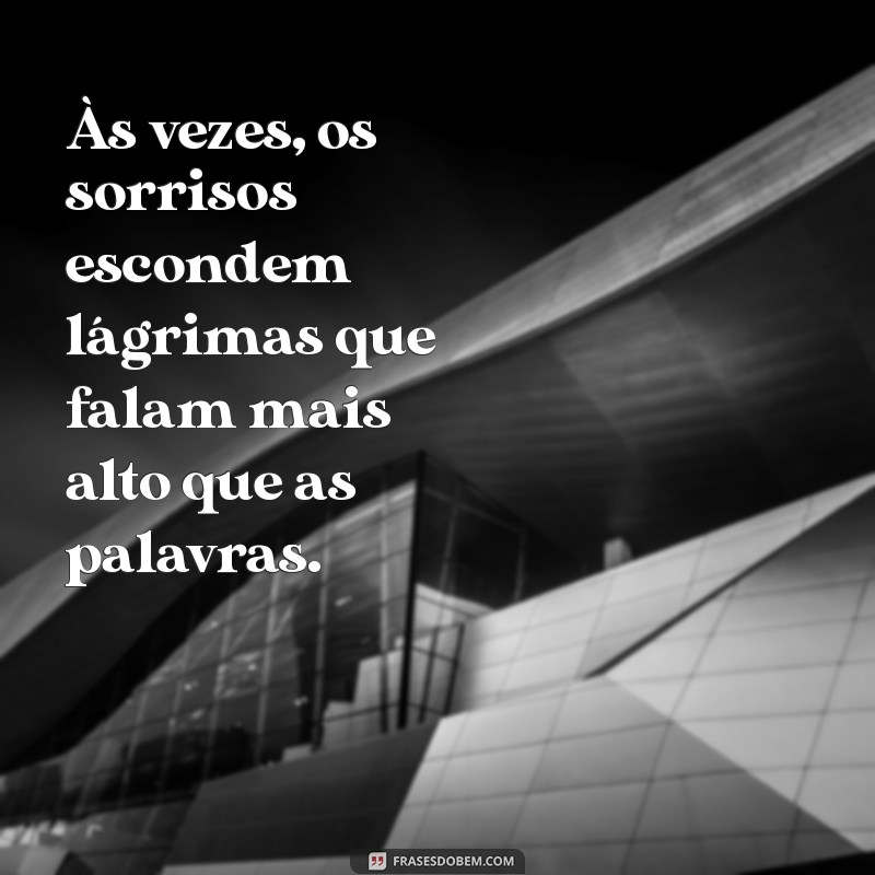 mensagem de tristeza no casamento Às vezes, os sorrisos escondem lágrimas que falam mais alto que as palavras.