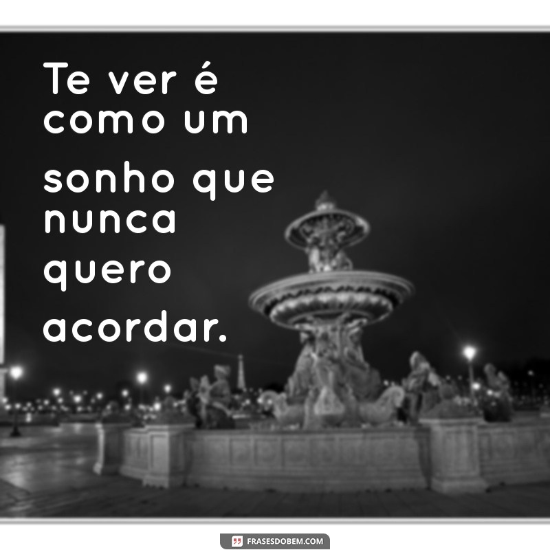 te ver e não te querer letra Te ver é como um sonho que nunca quero acordar.