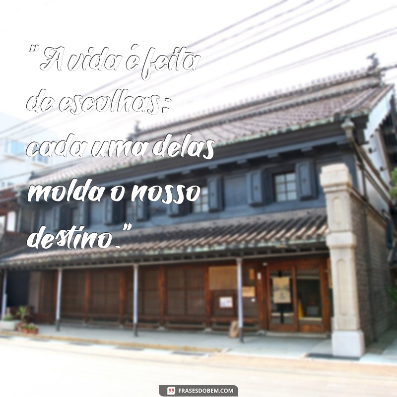 frases de escolha 