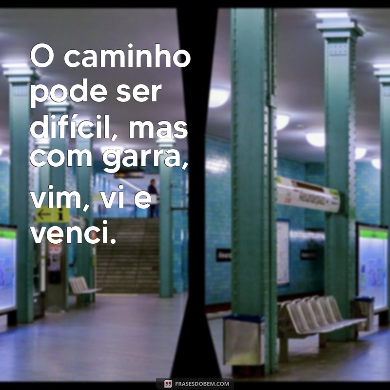 Frases Inspiradoras: Vim, Vi e Venci - Motivação para Superar Desafios 