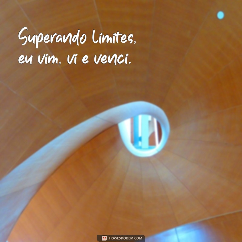 Frases Inspiradoras: Vim, Vi e Venci - Motivação para Superar Desafios 