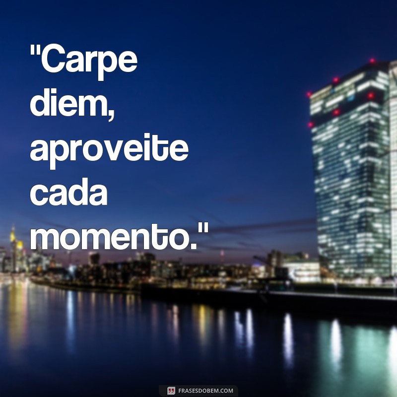 frases aproveite o dia em latim 