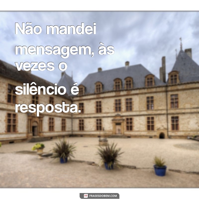 Por que Não Mandei Mensagem: Reflexões sobre Comunicação e Relacionamentos 