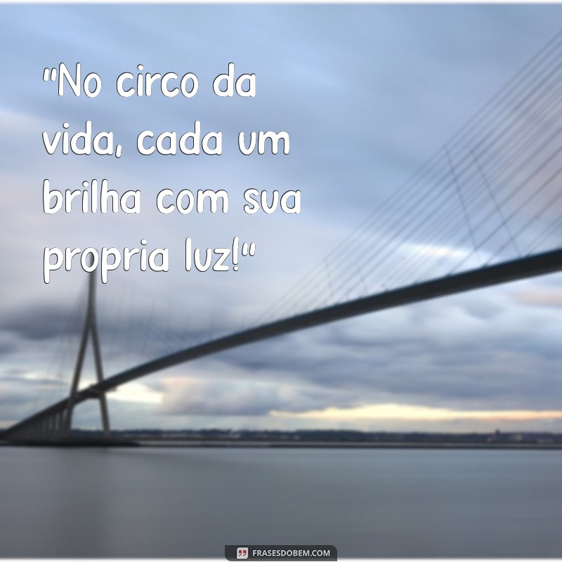 frases dia do circo educação infantil 